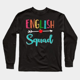 English Squad Teacher Back To School Long Sleeve T-Shirt